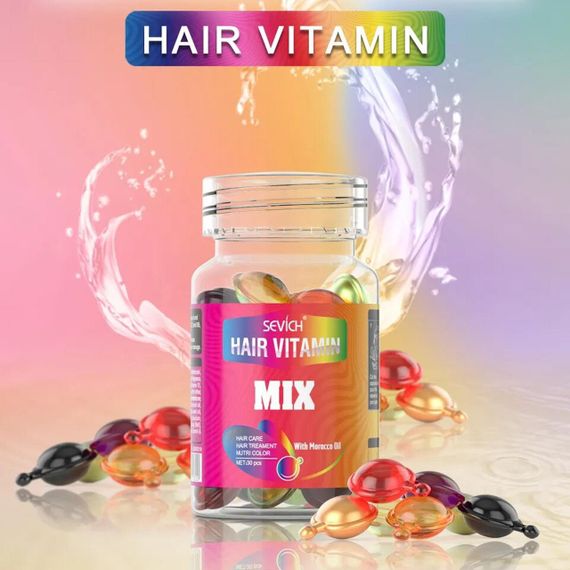 Капсули для відновлення волосся, мікс 30 шт, Sevich / Олія в капсулах для лікування та блиску волосся | Зображення 9
