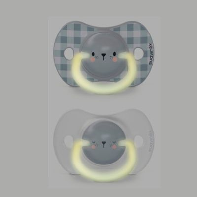 Пустышка Suavinex фізіологочна, 2 шт. 0-6 місяців, нічна/ведмедик (308212) | Зображення 4