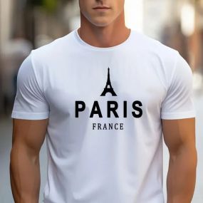 Футболка мужская с принтом повседневная M Белая