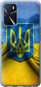 Чехол на Oppo A16 Флаг и герб Украины 1 "375u-2469-17620"