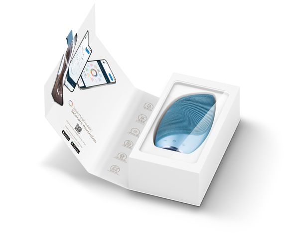 Електронна звукова термо щітка для обличчя GESKE Sonic Thermo Facial Brush 6в1 aquamarine | Зображення 8