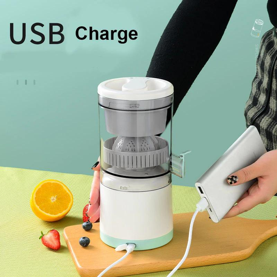 Соковыжималка портативная на аккумуляторе с зарядкой от USB Citrus Juicer | Зображення 4