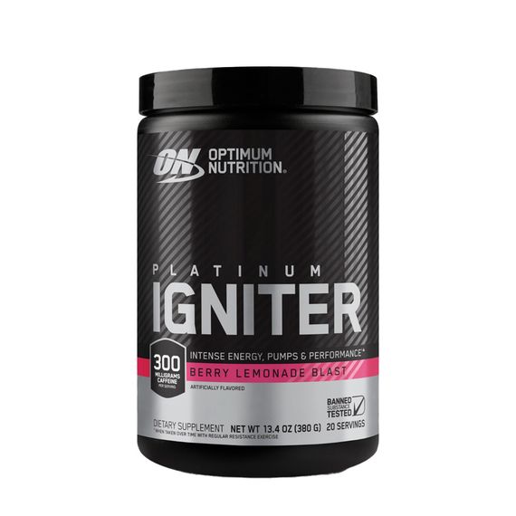 Передтренувальний комплекс Optimum Nutrition Platinum Igniter 380 g (Berry Lemonade Blast )