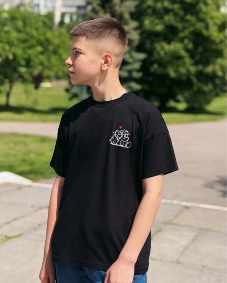 Футболка дитяча "Family look" Носи своє 122 Чорний (p-13441-149908) | Зображення 8