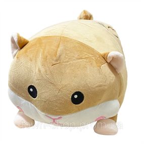 Детская мягкая игрушка "Хомяк" L1121(Brown) игрушка с пледом, размер 50 см