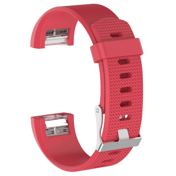 Силиконовый ремешок для фитнес браслета Fitbit Charge 2 размер L - Red | Зображення 1
