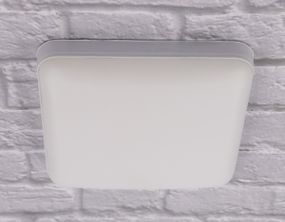 Сучасний квадратний світильник стельовий LED для кімнати кухні ванної 25091 Білий 3х14х14 см.