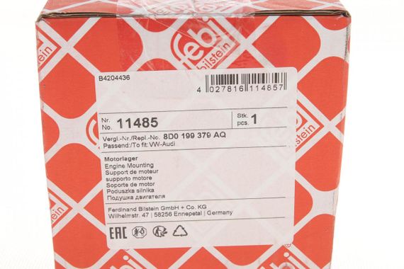 Подушка двигуна передня  L VW Passat 1.6-2.0 1.9 TDI 96-05 11485 | Зображення 4