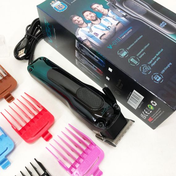 Тример для бороди та тіла, VGR V-013 PROFCOMPLEX тример для стрижки волосся. Колір: зелений | Зображення 3