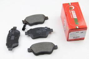 Колодки передні гальмівні Doblo 01-(Bosch) (122.8x53.6) з датчиком, GOODREM (RM0154)