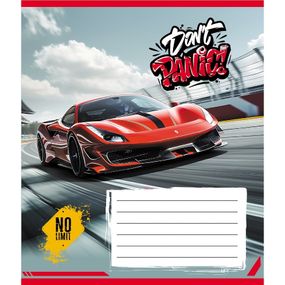 Тетрадь ученическая "Без паники" 012-510164C-1 в косую линию, 12 листов