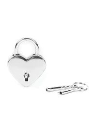 Замочок навісний у формі серця Liebe Seele Heart Shape Padlock (2 шт) Сріблястий