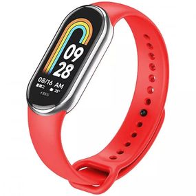 Силіконовий ремінець для Xiaomi Mi Band 8/9 Червоний / Dark Red