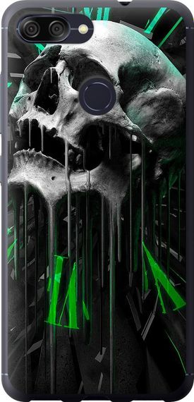 Чехол на Asus ZenFone Max Plus M1 ZB570TL Череп-часы "4100u-1361-17620"