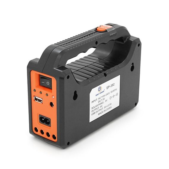 Переносной фонарь EP-392 + Solar, Функции: PowerBank, АКБ 6V/4000mAh, Black, Box | Зображення 3
