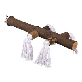 Жердинка Trixie Natural Living для птахів з мотузкою дерево 25 см/25 мм