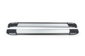 Боковые пороги Rainbow Black (2 шт., Алюминий) Длина 173 см