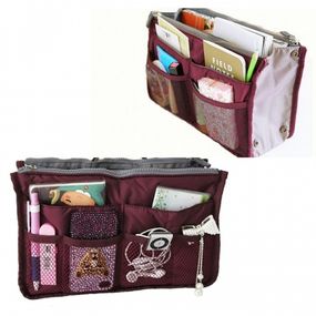 Органайзер сумка в сумку Bag in bag maxi бордовый