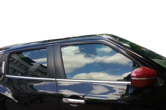 Окантовка стекол (4 шт, нерж) OmsaLine - Итальянская нержавейка для Nissan Juke 2010-2019 гг | Зображення 3