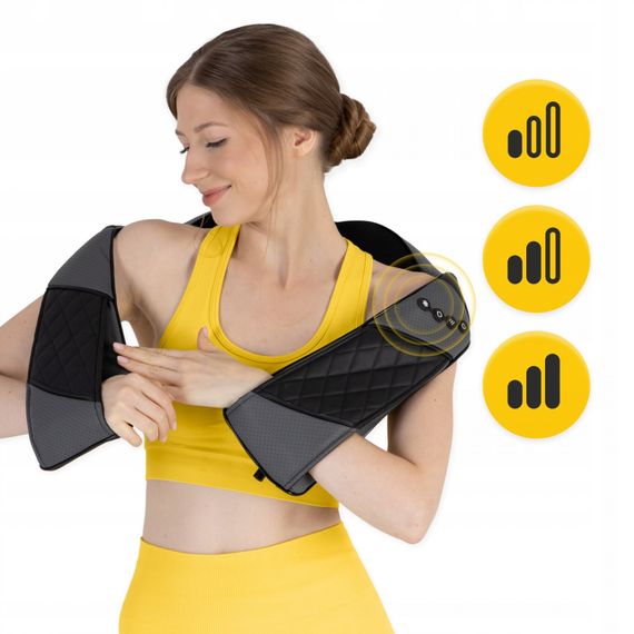 Накидка-масажер 4FIZJO Shiatsu Luxury+ для шиї та спини, акумуляторна 4FJ0563 Grey (P-5907739319104) | Зображення 7