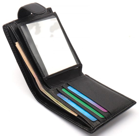 Чорне класичне портмоне з натуральної шкіри Marco Coverna MC-2003-1 | Зображення 4