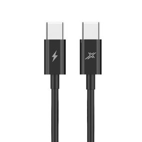Дата кабель USB-C to USB-C 60W CC-07B Black Grand-X (CC-07B)