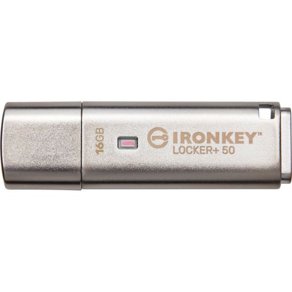 USB флеш накопичувач Kingston 16GB IronKey Locker Plus 50 AES Encrypted USB 3.2 (IKLP50/16GB) | Зображення 2