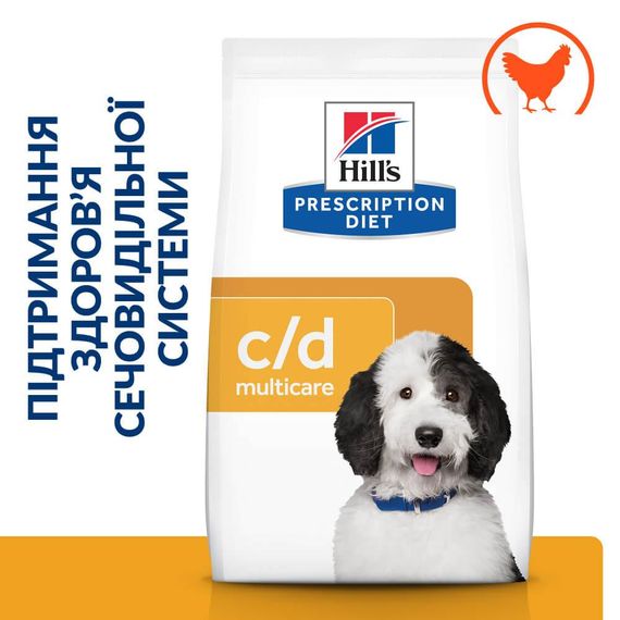 Сухой корм Hill's Prescription Diet для взрослых собак уход за мочевыделительной системой с курицей 12 кг | Зображення 1