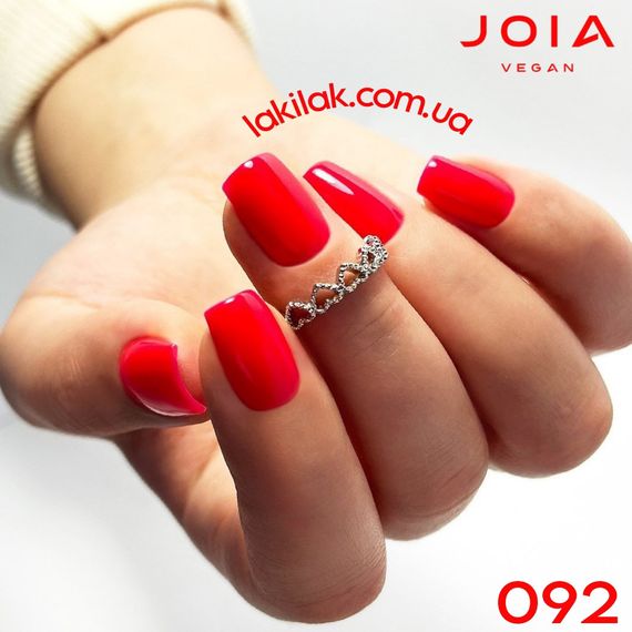 Гель-лак JOIA vegan 092 ярко-багровый, 6 мл