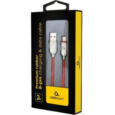 Дата кабель USB 2.0 AM to Lightning 2.0m Cablexpert (CC-USB2R-AMLM-2M-R) | Зображення 1