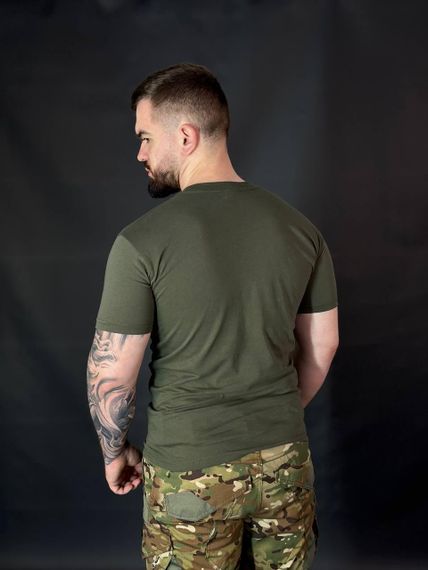Футболка Військова Олива Х/Б Military Бавовна | Зображення 2