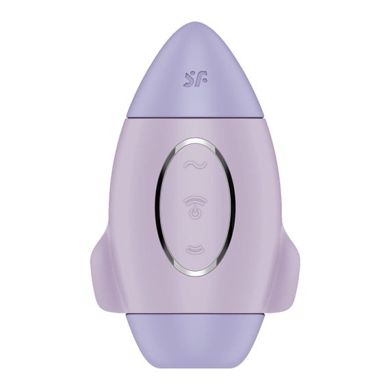 Вакуумний стимулятор з вібрацією Satisfyer Mission Control Violet, 2 незалежні мотори | Зображення 1