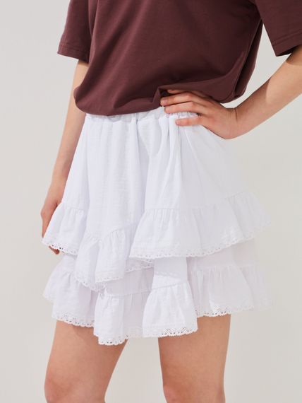 Спідниця однотонна жіноча LAWA WTC02494 XL Білий shop (2000999612114)