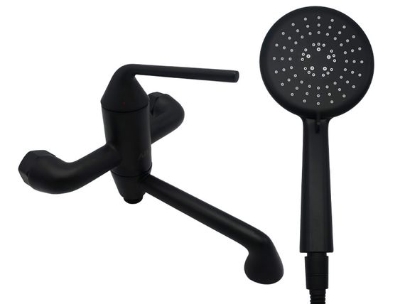 Змішувач для ванни латунь AIM чорний матовий DG13630 (matte black)