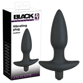 Анальна пробка - Black Velvet Vibrating Plug Medium Sex Aura