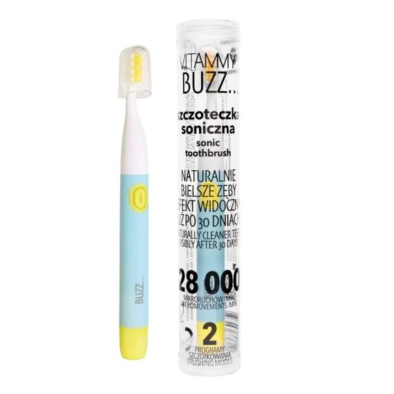 Електрична зубна щітка Vitammy Buzz Mint-Yellow, м'ятна з жовтим