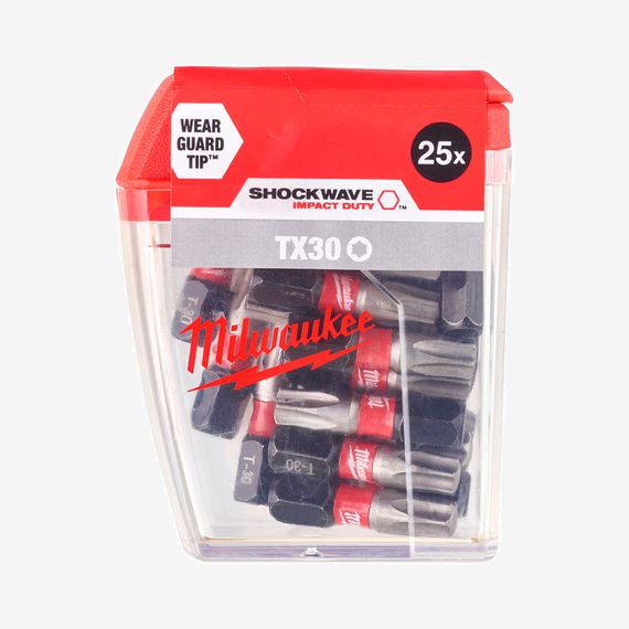 Бита для шуруповерта Milwaukee TX30 x 25 мм Shockwave Impact Duty 4932430886