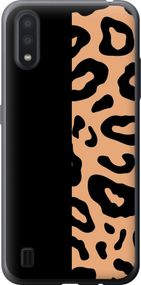 Чехол на Samsung Galaxy A01 A015F Пятна леопарда "4269u-1842-17620"