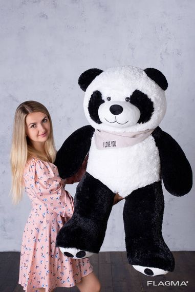 Мишка плюшевый Yarokuz Панда с сердцем 135 см