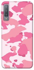 Чохол IBANAN Рожевий камуфляж 2 для Samsung A750 Galaxy A7 (2018), Рожевий