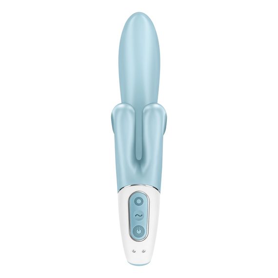 Вібратор-кролик Satisfyer Touch Me Blue, подвійний відросток, 3 потужні мотори | Зображення 5