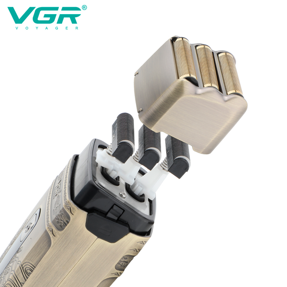 Электробритва шейвер VGR V-335, тройное лезвие, IPX6, LED дисплей | Зображення 2