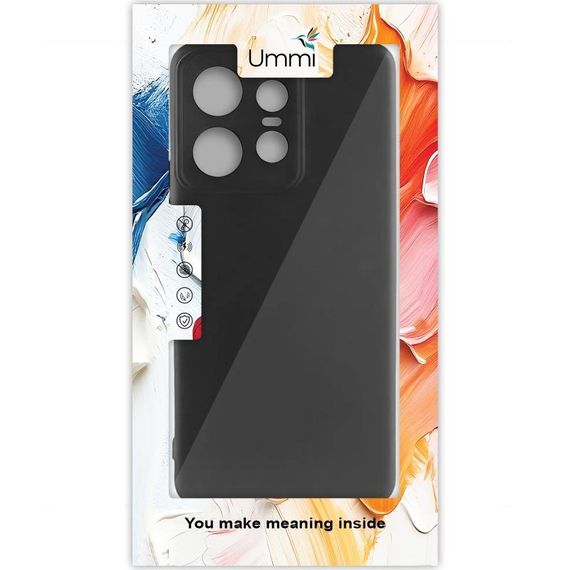 Чохол Silicone Cover Ummi Lakshmi Full Camera (AA) для Motorola Edge 50 Pro Чорний / Black | Зображення 1