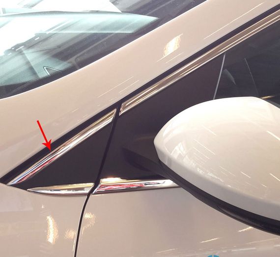 Полная окантовка стекол (Sedan, 12 шт, нерж.) Carmos - Турецкая сталь для Renault Megane IV 2016-2024 гг | Зображення 2