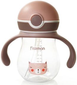 Пляшка дитяча Fissman Babies "Мурка" 260мл з ручками