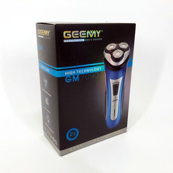 Электробритва GEEMY GM-7090 3 в 1 триммер, беспроводная электробритва, Триммер для усов. RE-156 Цвет: синий | Зображення 3
