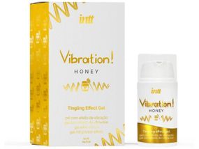 Рідкий вібратор Intt Vibration Honey (15 мл), густий гель, дуже смачний, діє до 30 хвилин Sex Aura