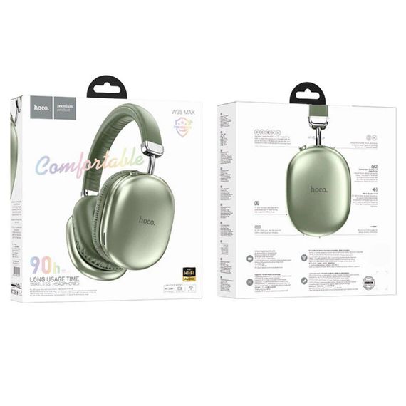 Беспроводные наушники HOCO W35 Max Joy BT headphones Green | Зображення 3