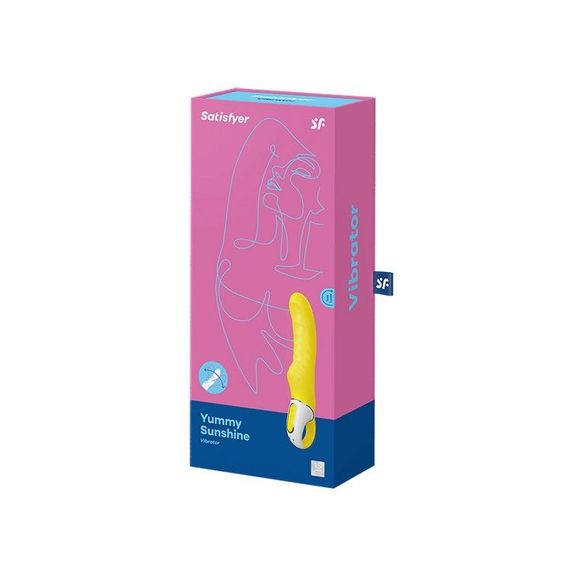Потужний вібратор Satisfyer Vibes Yummy Sunshine з гнучким стовбуром і стимул. рельєфом, 12 режимів | Зображення 2