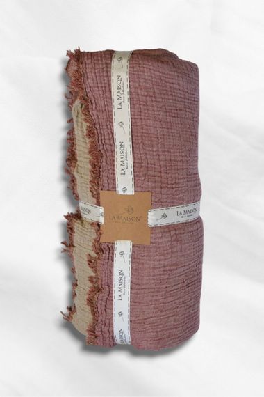 Муслиновое покрывало La Maison 230×240 Selin Gul - Bej | Зображення 1